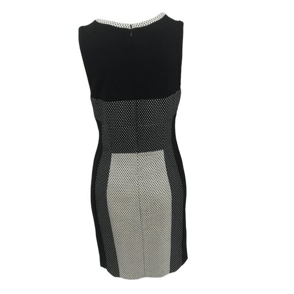 Yoana Baraschi Polka Dot Sleeveless Sheath Dress Size 6 Anthro Stretch Knit - Picture 5 of 10